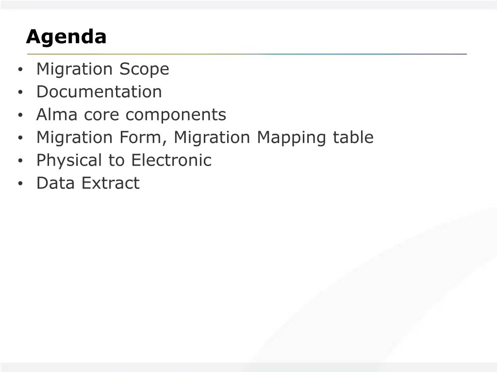 agenda