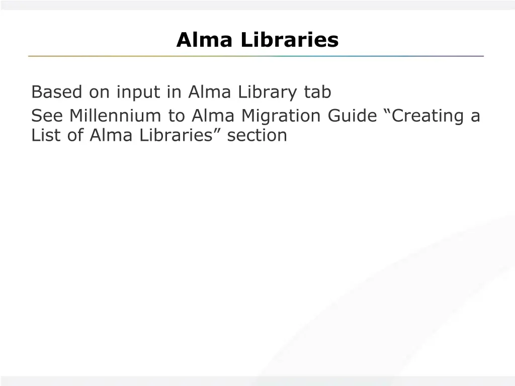 alma libraries