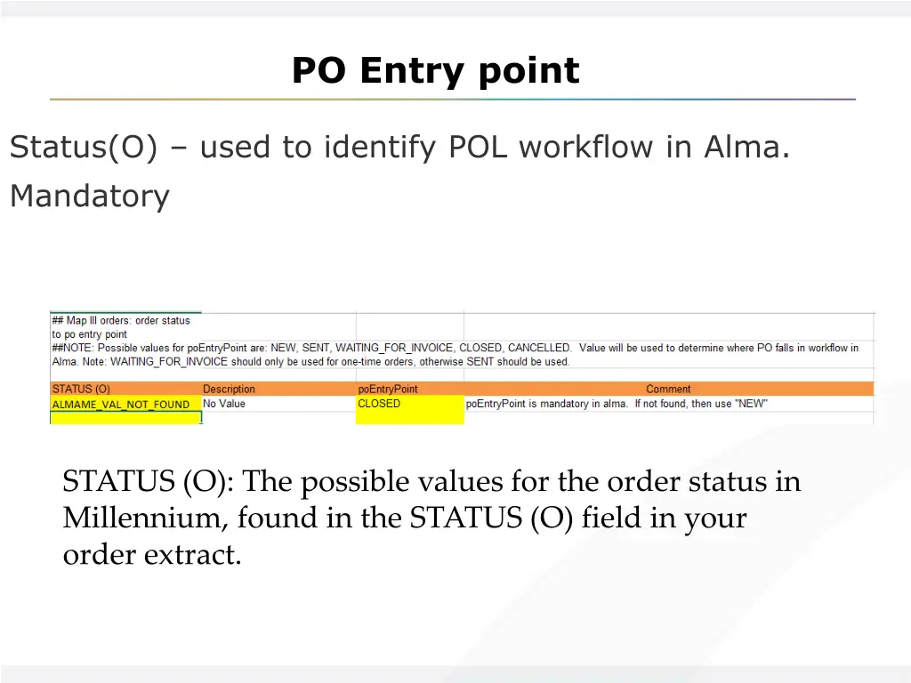 po entry point