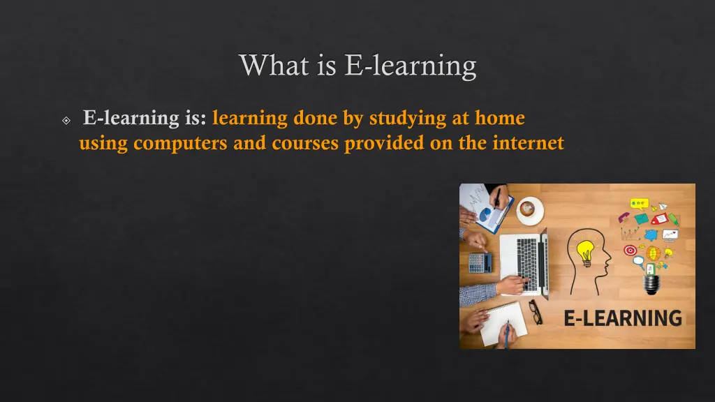 what is e learning