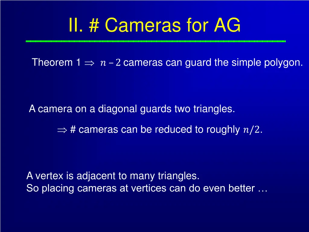 ii cameras for ag