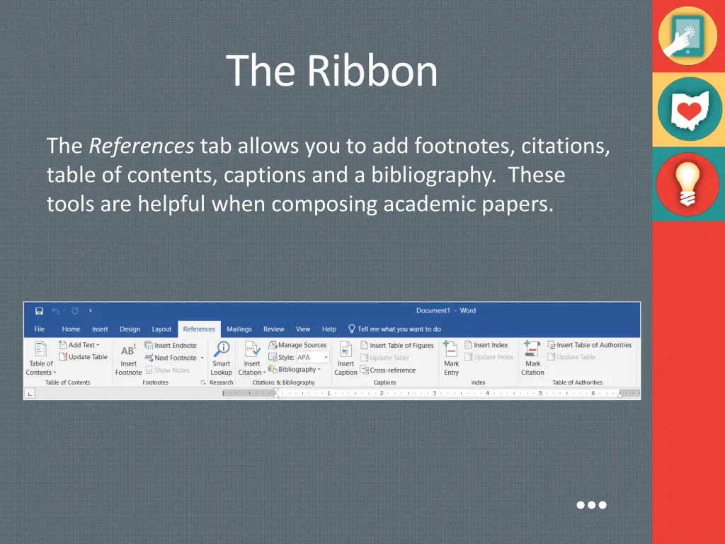 the ribbon 5