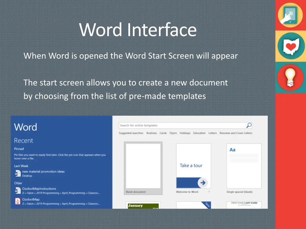 word interface