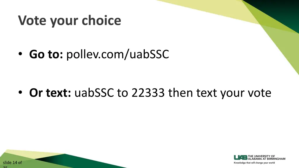 vote your choice