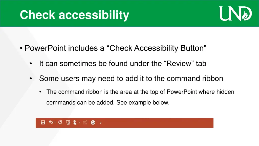 check accessibility