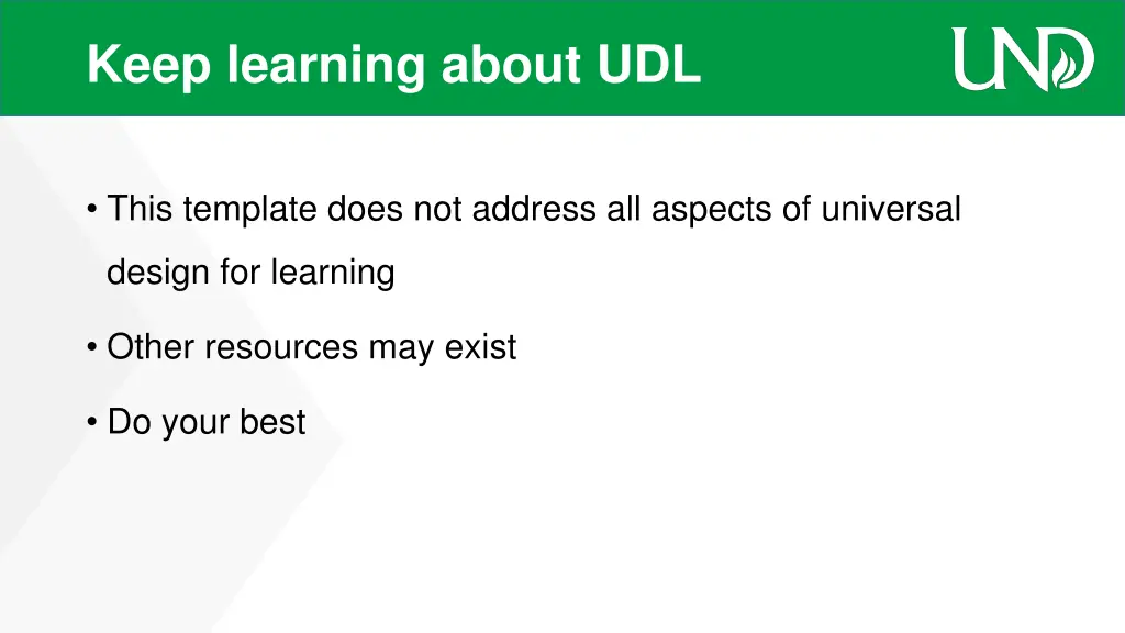 keep learning about udl