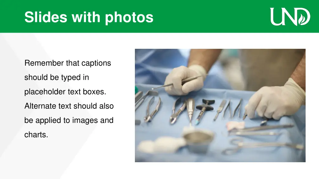 slides with photos