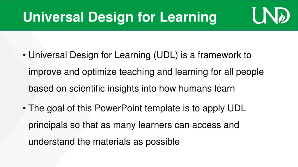 universal design for learning