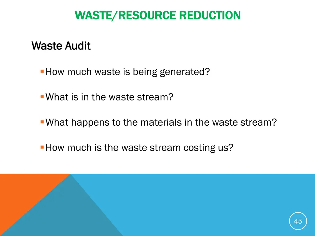 waste resource reduction waste resource reduction