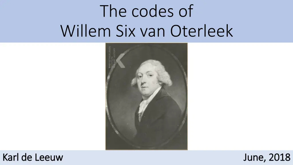 the codes of willem six van oterleek