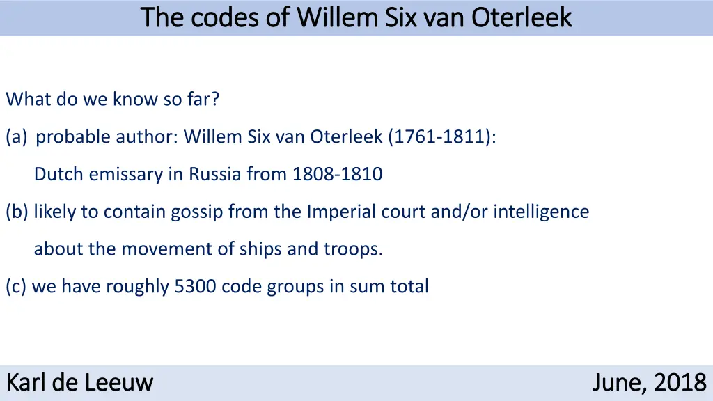 the codes of willem six van oterleek the codes 2