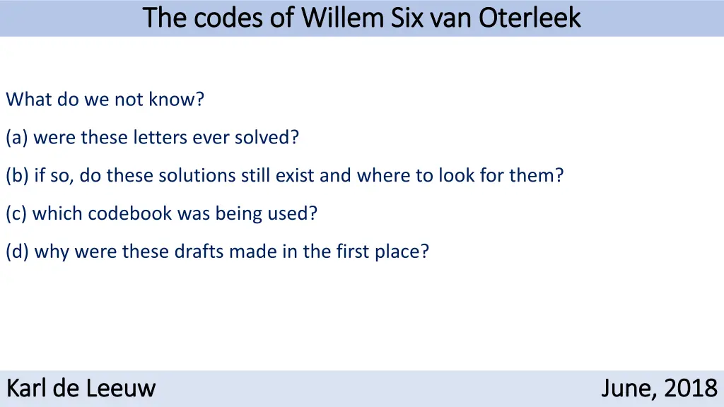the codes of willem six van oterleek the codes 3