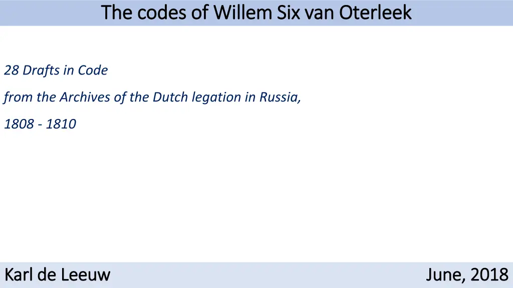 the codes of willem six van oterleek the codes