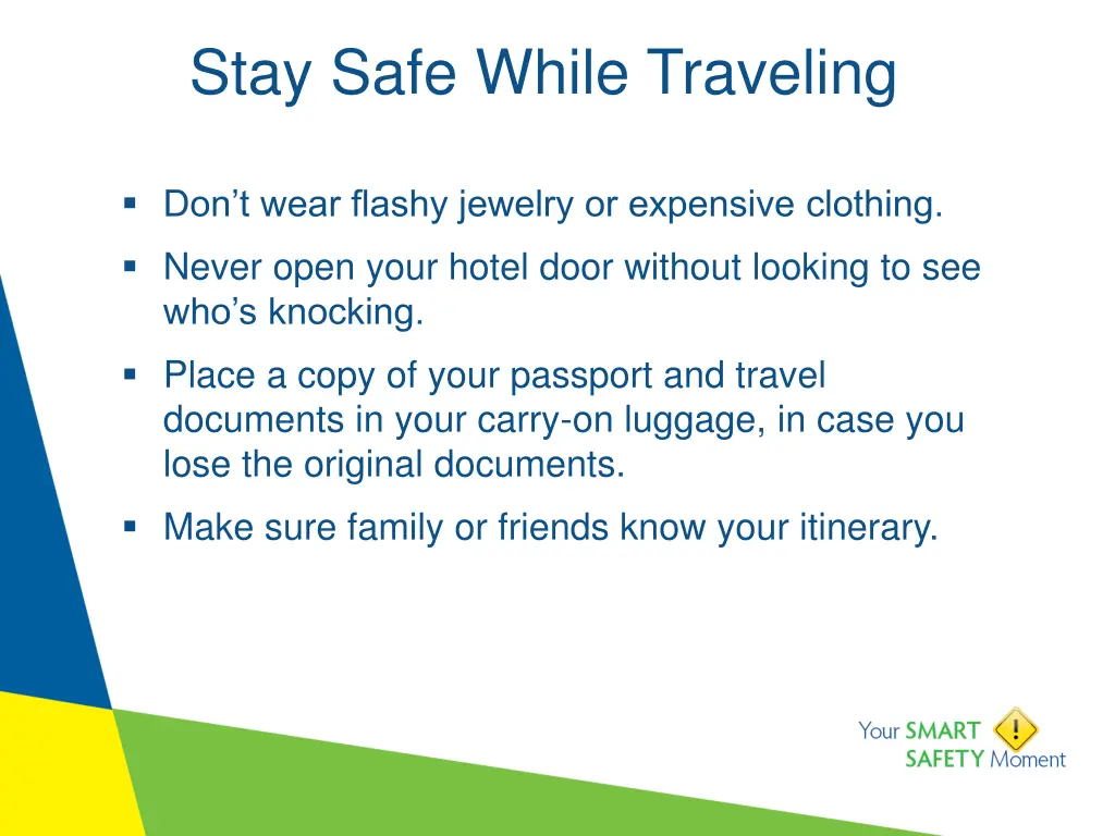 stay safe while traveling 3