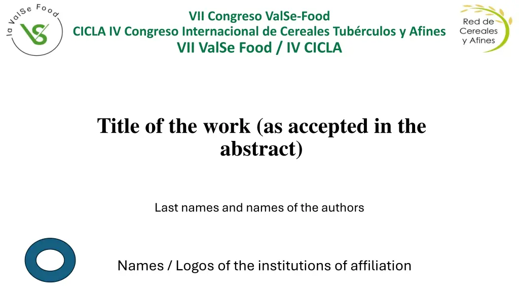 vii congreso valse food