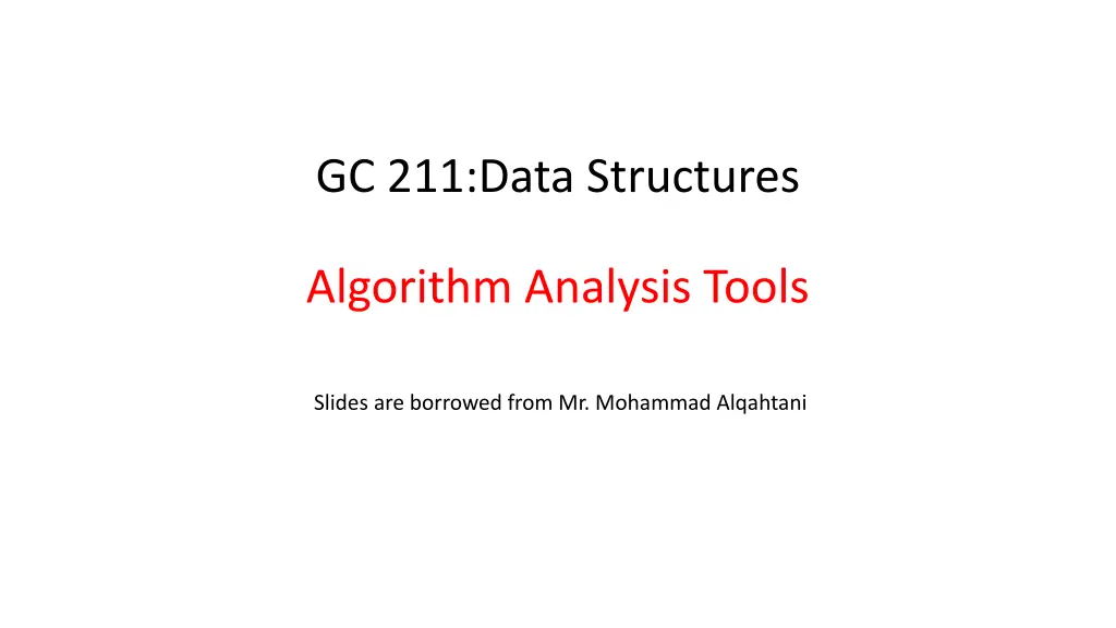 gc 211 data structures