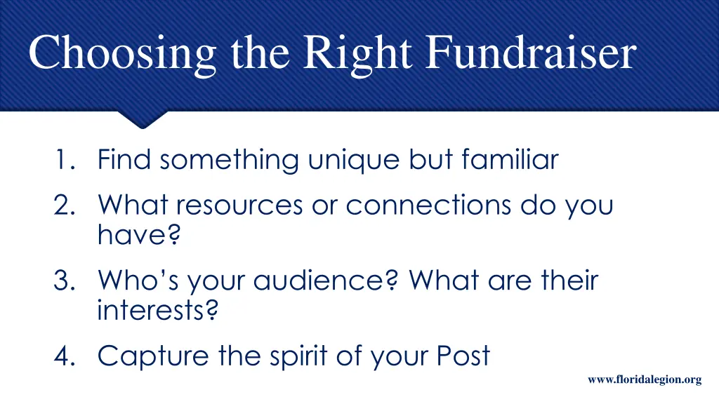 choosing the right fundraiser