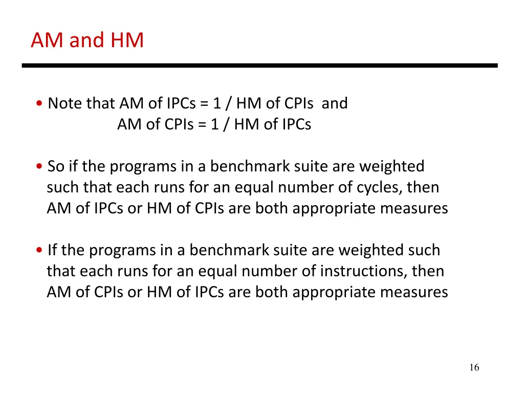 am and hm