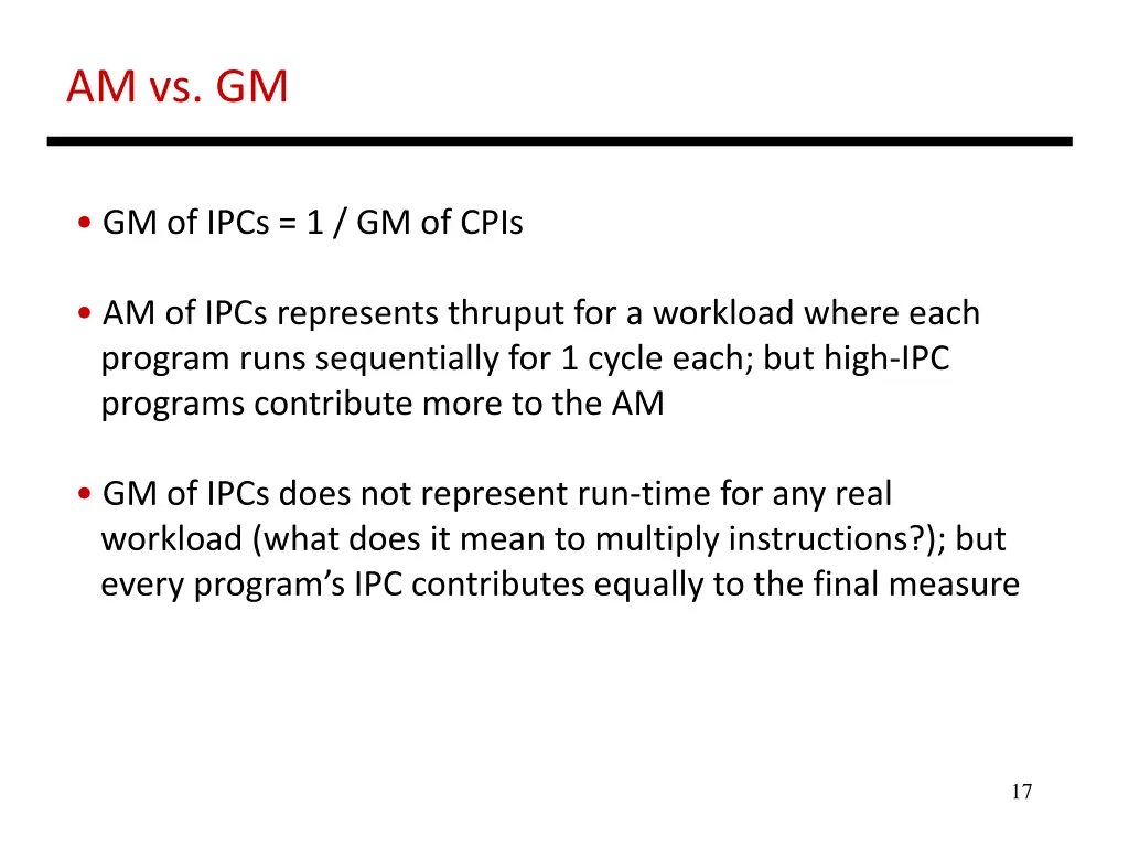 am vs gm