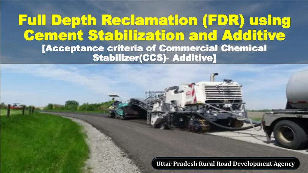 full depth reclamation fdr using full depth