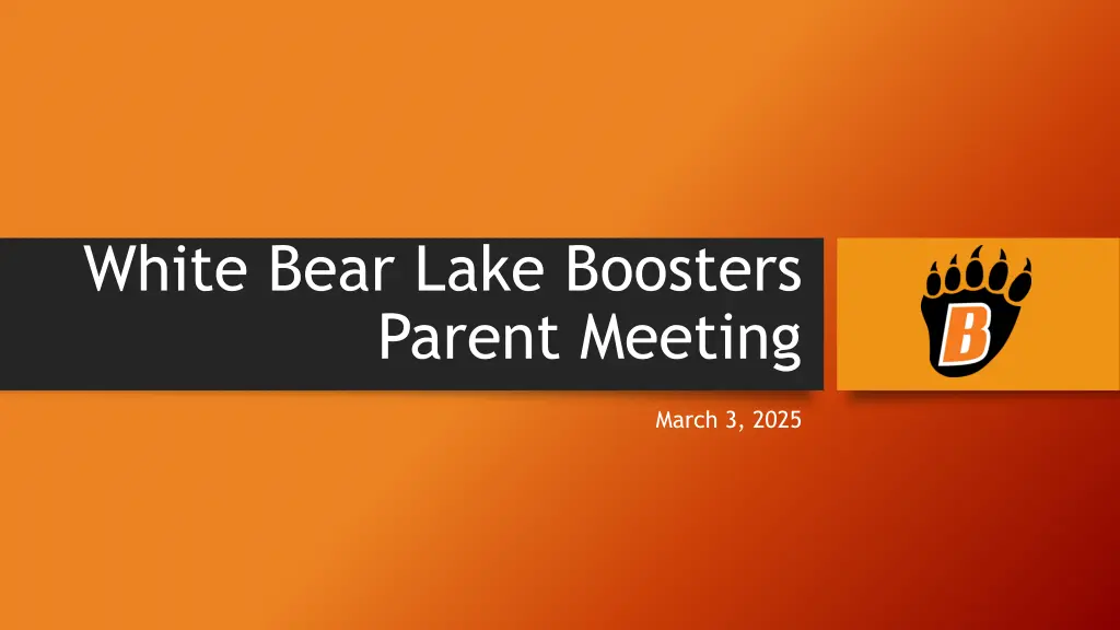 white bear lake boosters parent meeting