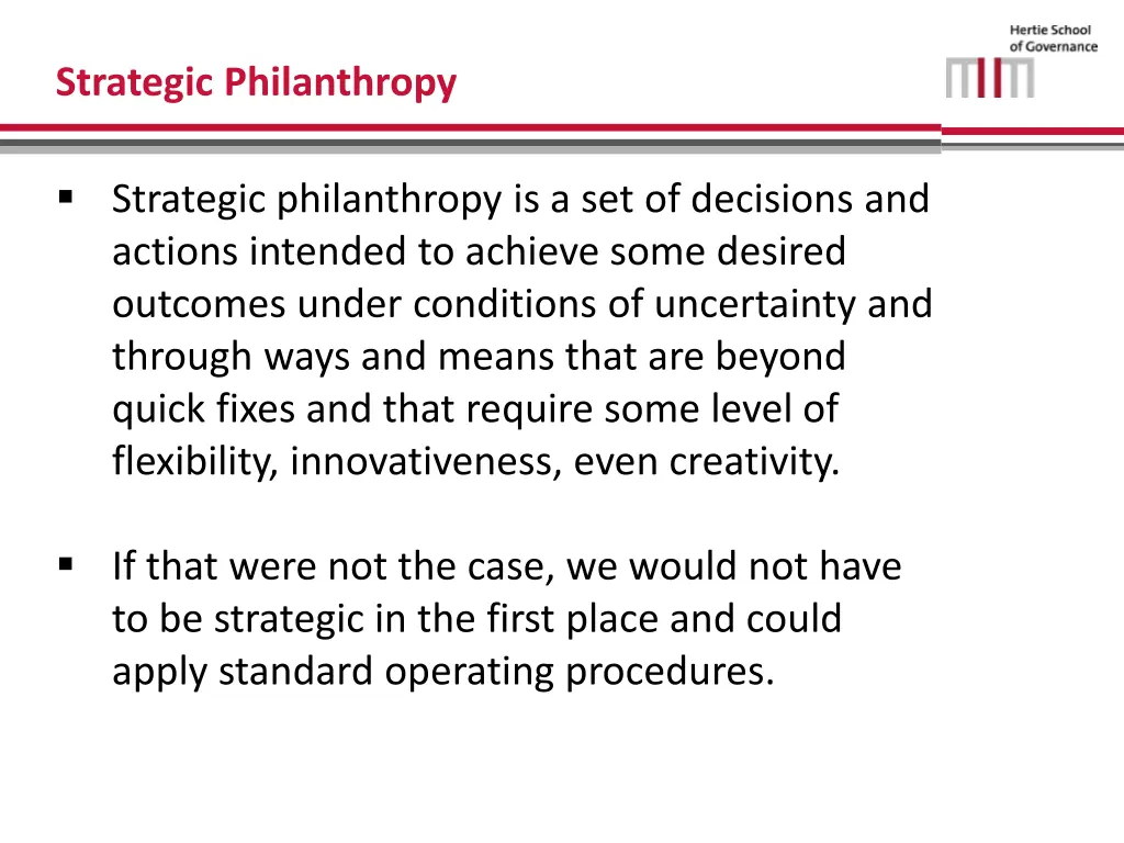 strategic philanthropy 1