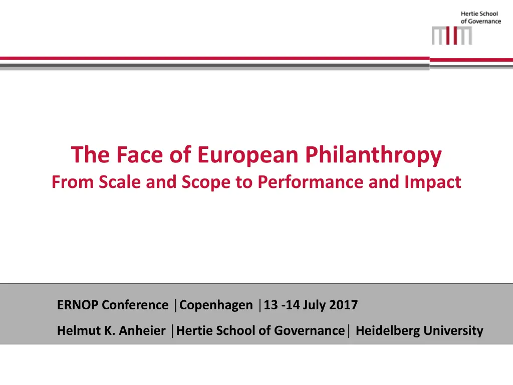 the face of european philanthropy from scale