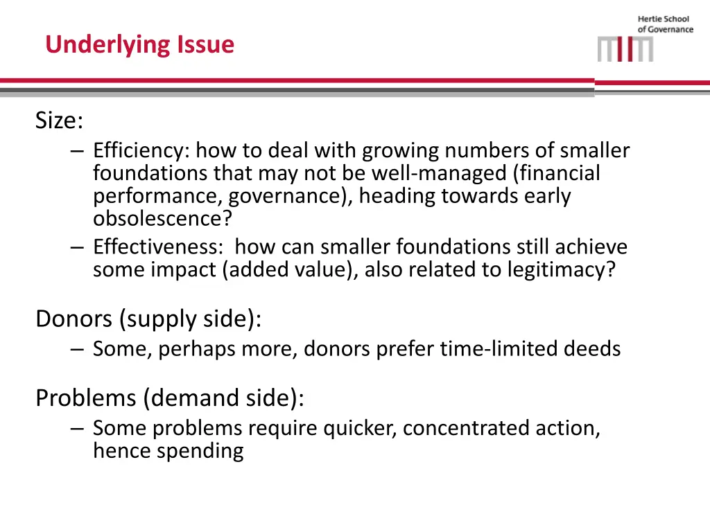 underlying issue 1