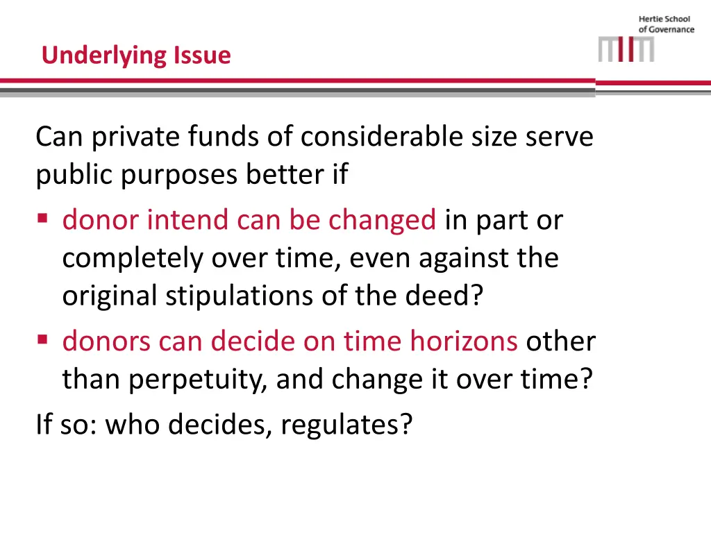 underlying issue