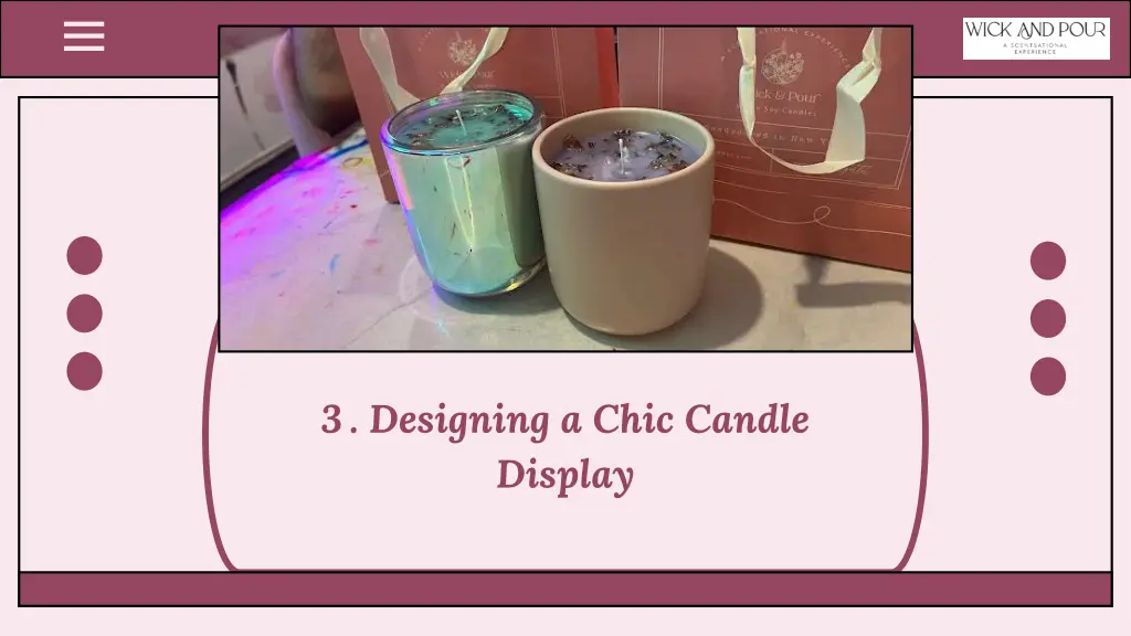 3 designing a chic candle display