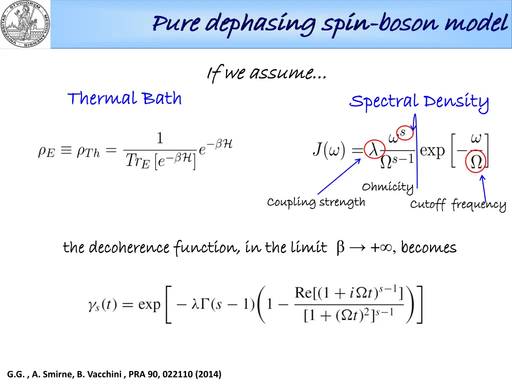 pure dephasing spin pure dephasing spin boson 2