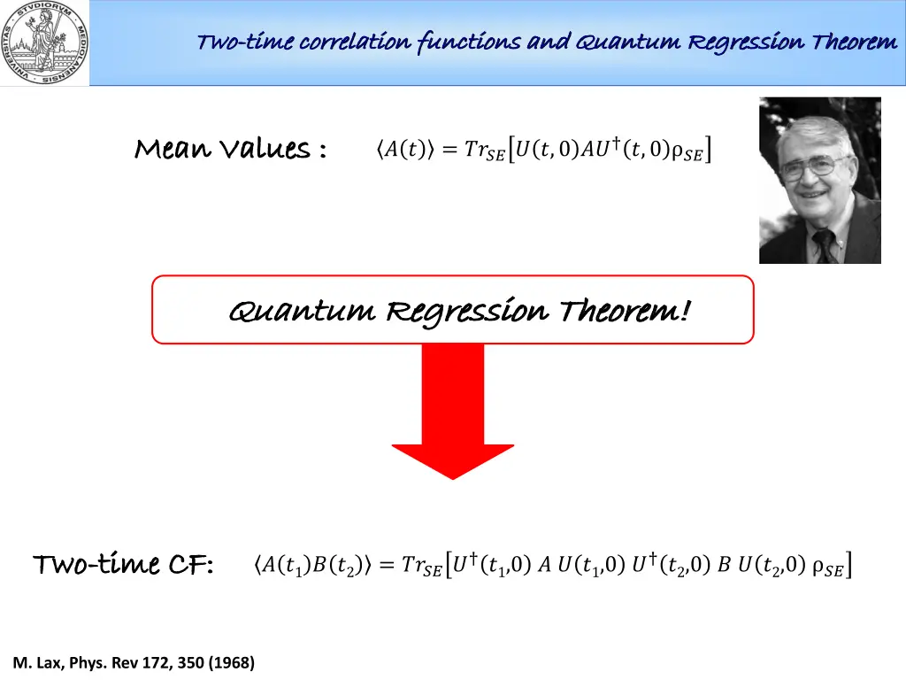 two two time correlation functions and quantum 3