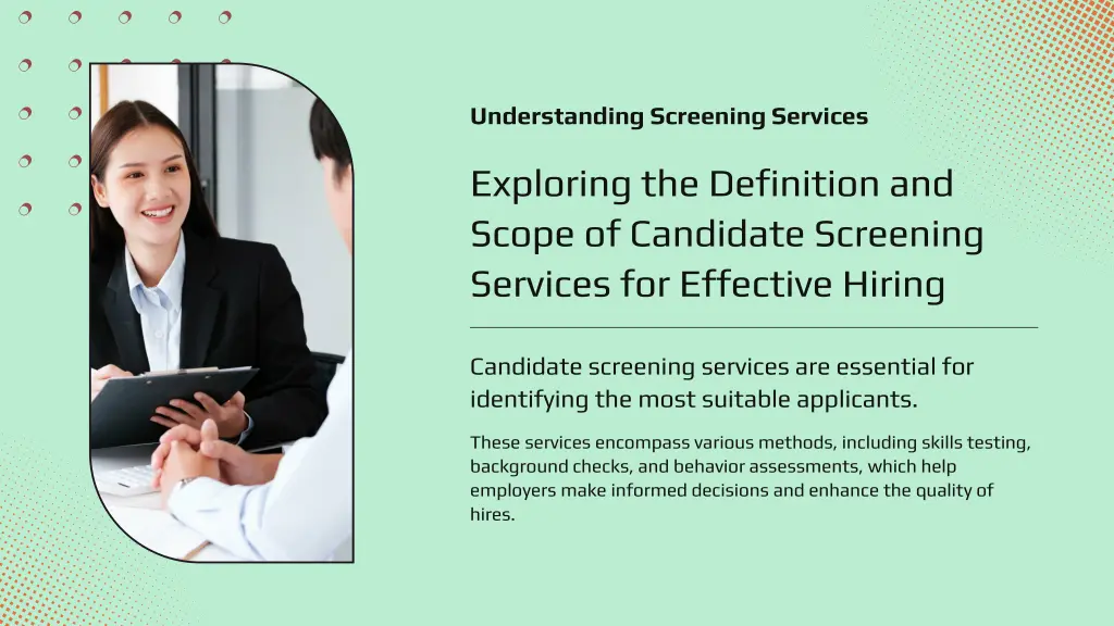 understanding screening services