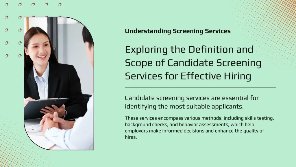 understanding screening services