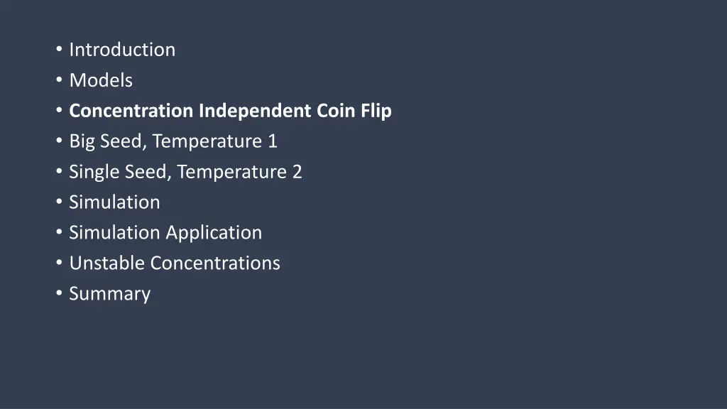 introduction models concentration independent 2