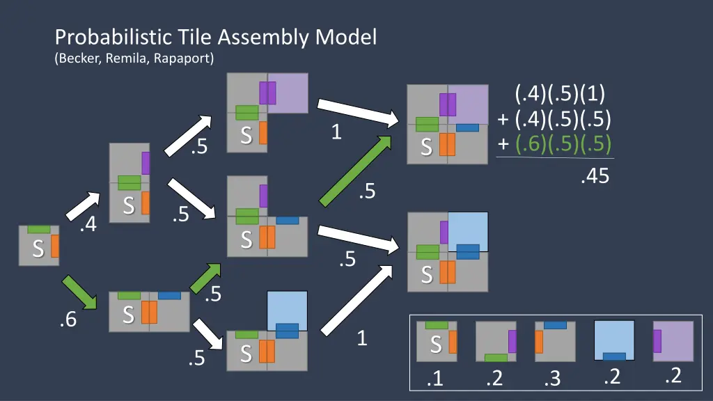 probabilistic tile assembly model becker remila 10