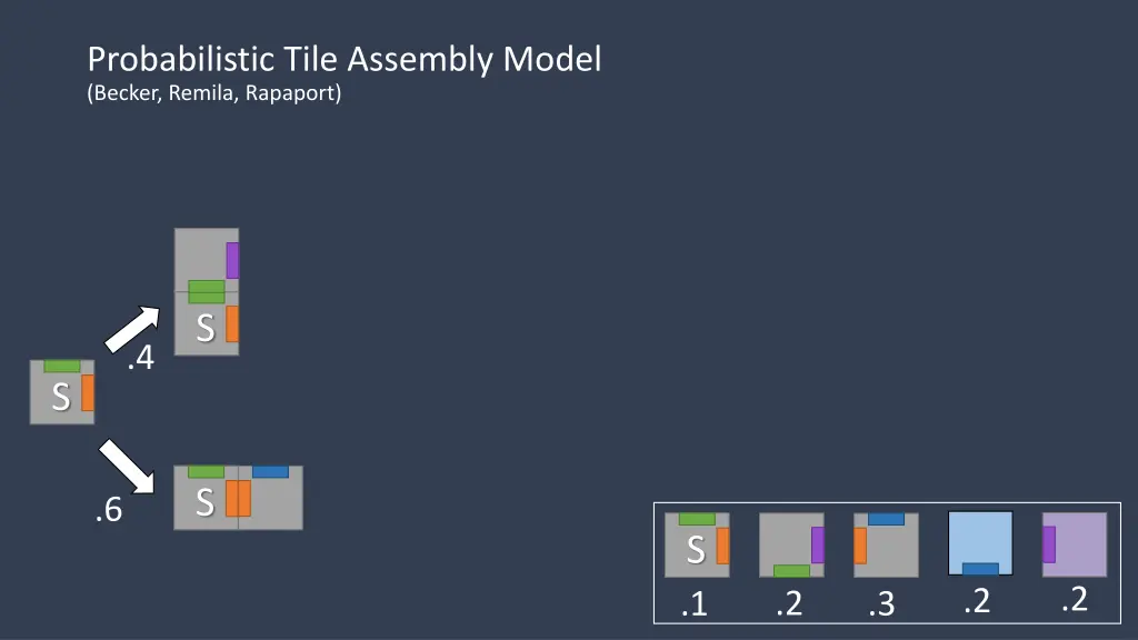 probabilistic tile assembly model becker remila 5