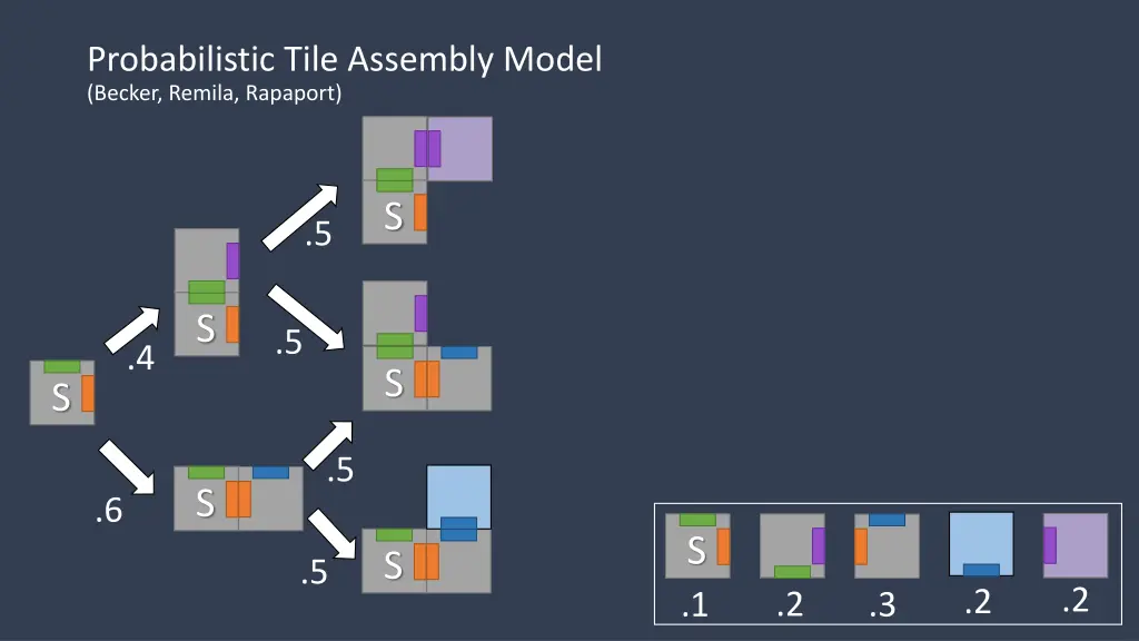 probabilistic tile assembly model becker remila 6