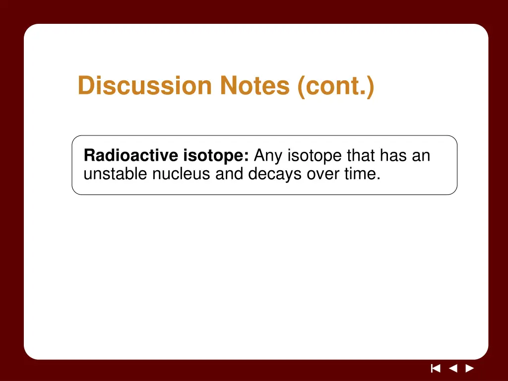 discussion notes cont