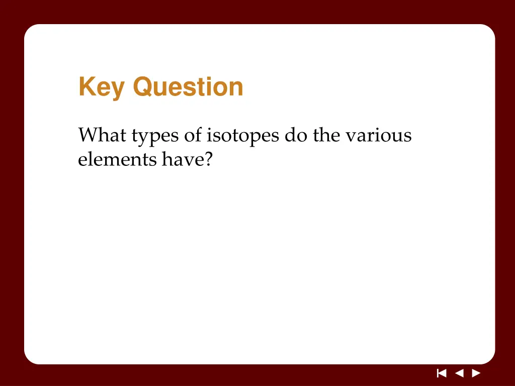 key question