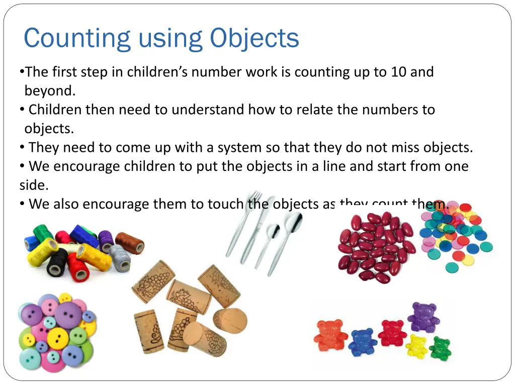 counting using objects 1