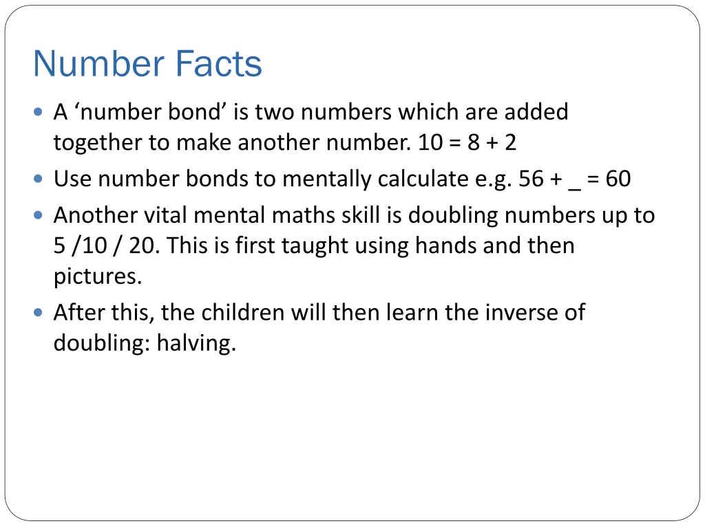 number facts