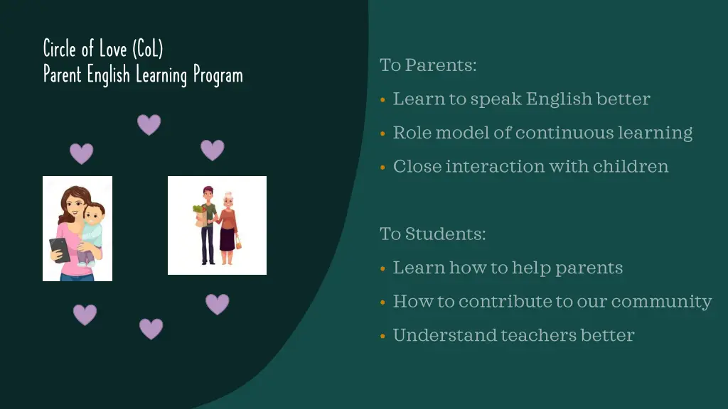 circle of love col parent english learning program