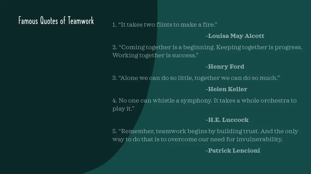 famous quotes of teamwork
