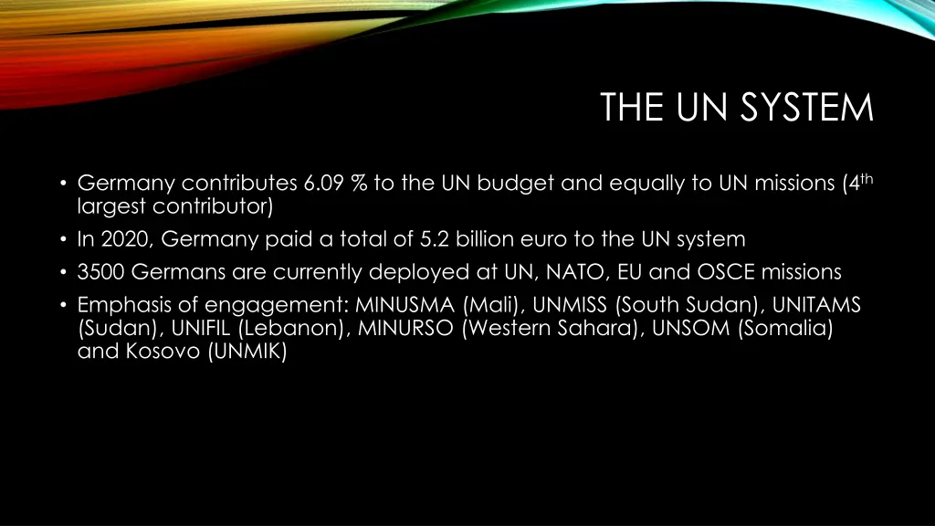 the un system