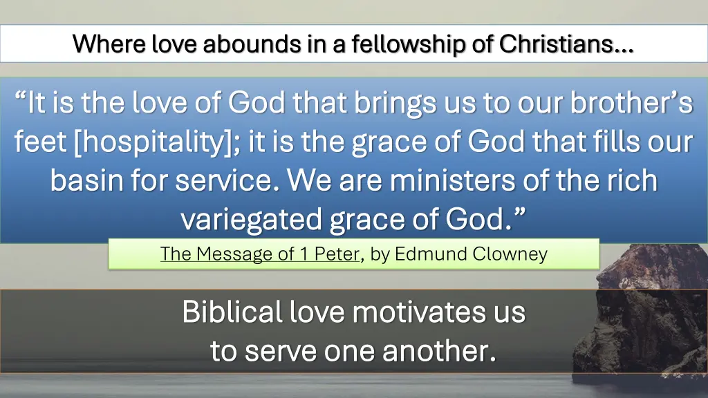 where love abounds in a fellowship of christians 1