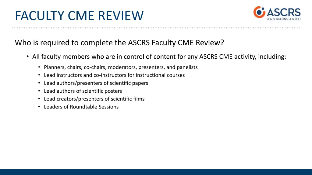 faculty cme review 1