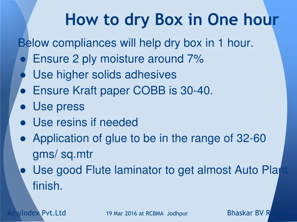 how to dry box in one hour
