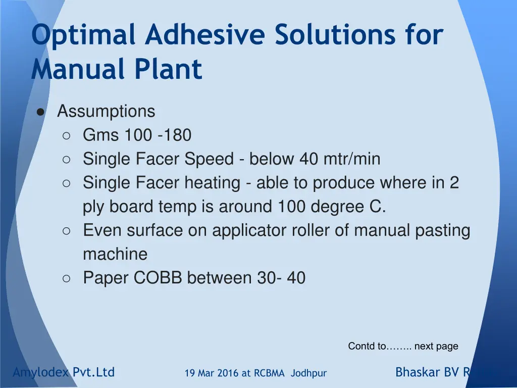 optimal adhesive solutions for manual plant