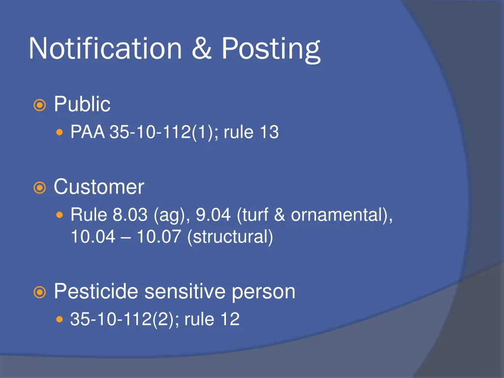 notification posting